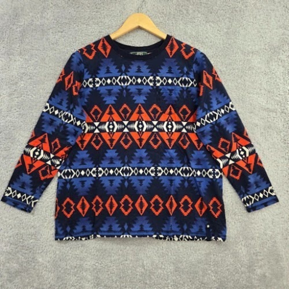Lauren Ralph Lauren Top 1X Southwestern‎ Print Boho